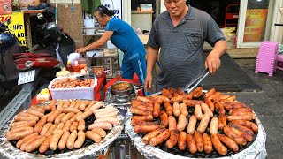 Hunting for pebble-grilled sausages, selling 2,000 pieces every day | vietnamese street food