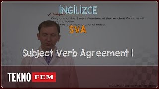 YGS-LYS İNGİLİZCE - Subject Verb Agreement 1