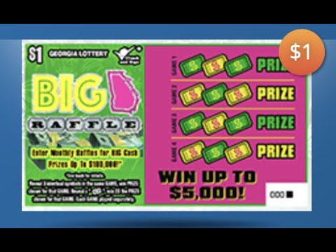 $1 Big Georgia Raffle - Georgia Lottery $1 (February 2023) - YouTube