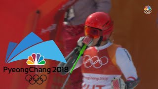 Switzerland wins inaugural Olympic Alpine skiing team event