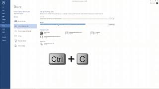 Word 2013 - How to Share Your Document