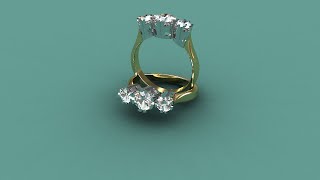 3 stone diamond ring