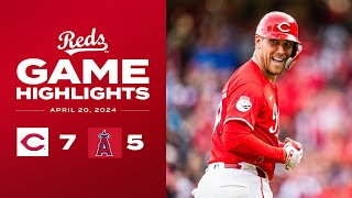 Angels vs. Reds Game Highlights (4/20/24) | MLB Highlights