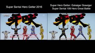 Super Hero Getter Gokaiger Goseiger vs Zyuohger (comparison)