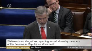 Adams defends Sinn Féin against politically motivated allegations of sex abuse cover-up