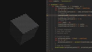 Making a 3D rotating ASCII cube in the terminal (full tutorial)