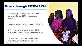 FP—Insights for improving malaria, FP, and MCH outcomes in northwestern Nigeria via SBC programming