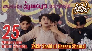 M.S.B.S || Zakir Shabi ul Hassan Shamsi Multan at Bhall Syedan on 25 Muharram 2023