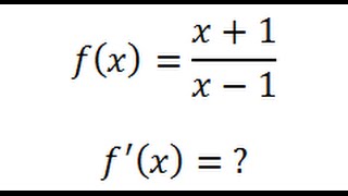 DERIVADAS: Ejercicio 2 (Derivada de una fracción)