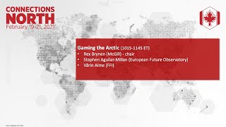 Gaming the Arctic (Connections North 2021)