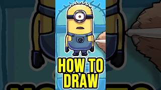 How To Draw Minions From Despicable Me - Easy Minion Drawing Shorts