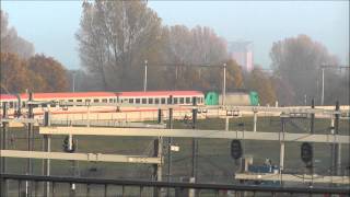 186 228-3, Bombardier Traxx NMBS HLE 2836 with Benelux, ÖBB stock, Kijfhoek, 11-11-2012.wmv