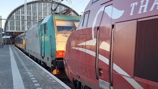 UNIEK! IC Direct sleept kapotte Thalys door Amsterdam Centraal