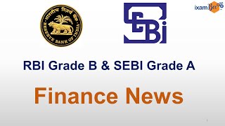 Economics Banking Finance News June 1st Week - RBI Grade B & SEBI Grade A 2020 Exam