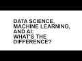 Data Science, Machine Learning, and AI - What's the Difference? Dr. Michael Housman Speaks to GA