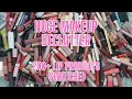 HUGE MAKEUP DECLUTTER 200+ Lip Products | Swatching & Organizing!