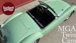 MG A Twin Cam (1959). Dettagli di una spider d'epoca firmata MG - Bonfanti Garage