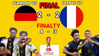 🔴Germany U17 vs France U17 LIVE | FINAL FIFA PIALA DUNIA U-17 02/12/2023 2023 Highlights Full Match
