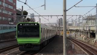 JR京浜東北線 E233系1000番台 通過 山手線 E235系 西日暮里駅にて