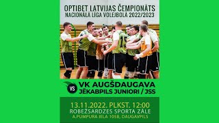 Optibet Latvijas čempionāts volejbolā vīriešiem  VK Augšdaugava - Jēkabpils juniori/JSS