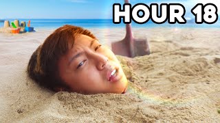 Buried Under Sand for 24 Hours Straight!