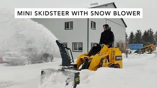 Baumalight Mini Skidsteer with Snow Blower