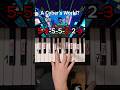 A CYBER'S WORLD? Deltarune Chapter 2 Piano Tutorial #shorts