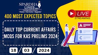 Conquer KAS 2024 | 400 Most Expected Topics for KAS Prelims 2024 | MCQs