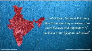 National Voluntary Blood Donation Day - a day to raise awareness