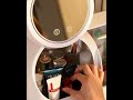 Joybos® Makeup Storage Organizer Box with Led Lighted Mirror