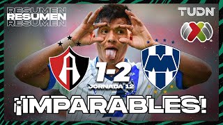 Resumen y goles | Atlas 1-2 Monterrey | CL2024 - Liga Mx J12 | TUDN