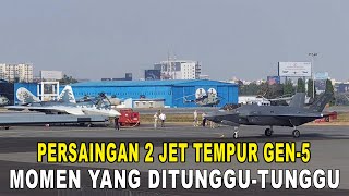 PENAMPAKAN YANG LANGKA: Su-57 Rusia Dan F-35 AS Berdampingan Hanya Berjarak 25 Meter