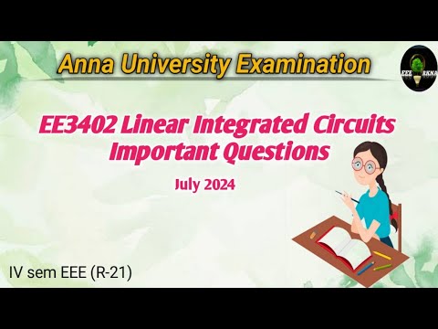 Au Exam Ee3402 Linear Integrated Circuits Important Questions Iv