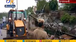 GHMC Continue Anti Encroachment Drive |at Koti