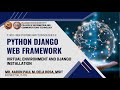 1  Virtual Environment and Django Installation - Python Django Web Framework