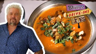 Guy Fieri Tries an Incredible Chicken Tikka Masala | Diners, Drive-Ins and Dives | Food Network