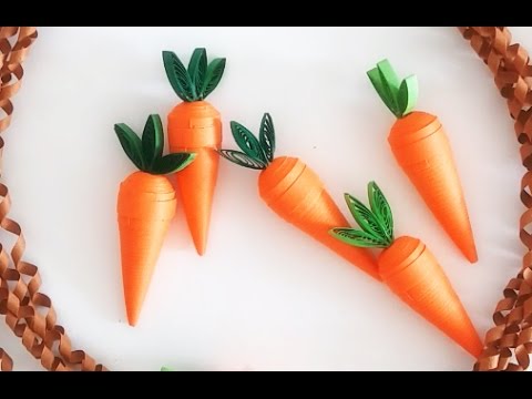 Paper Quilling Carrot //3D Quilling Paper Quilling Carrot //3D Quilling