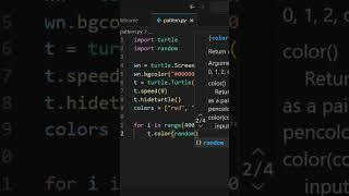 Colorful star in Python || Turtle || Graphics || Coding