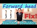 Follow Along Exercises For Forward Head And Rounded Shoulders Posture At Work Or Home