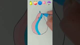 Satisfying creative art 🍐🍑🌐🍭☔#emojimixing #trending#short#shorts#shortsfeed #art #satisfying