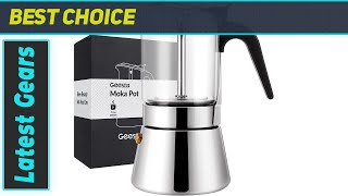 GEESTA Premium Crystal Glass-Top Stovetop Espresso Moka Pot Review