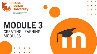Moodle 101: Creating Learning Modules