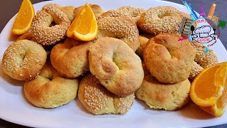 طريقة تحضير كعك البرتقال النباتي بمكونات بسيطة و دقايق قليلة  |  Orange cookies Vegan