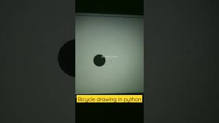 Bicycle Drawing Using Python Turtle | Python Turtle Graphics | Python Beginner | #Shorts