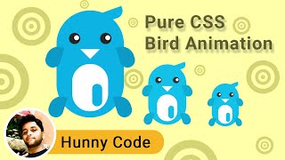 How to Make Cute Bird Only Using Css | Pure Css Bird Animation || Pure CSS Bird || Css Animation