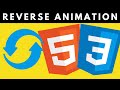 HTML CSS Animations | Reverse Mobile Menu Navbar