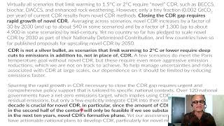 110 - CO2 Removal: Current State