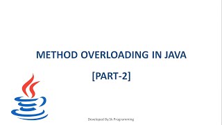 method overloading in java || Method overloading example in java part 2