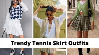 Trendy Tennis Skirt Outfits #tennisskirt #skirt #outfit #skirts