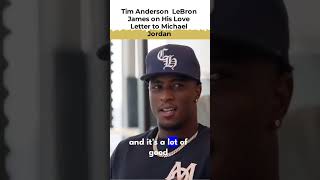 tim anderson lebron james on his love letter to michael jordan #youtubeshorts #shorts #viral #podcas